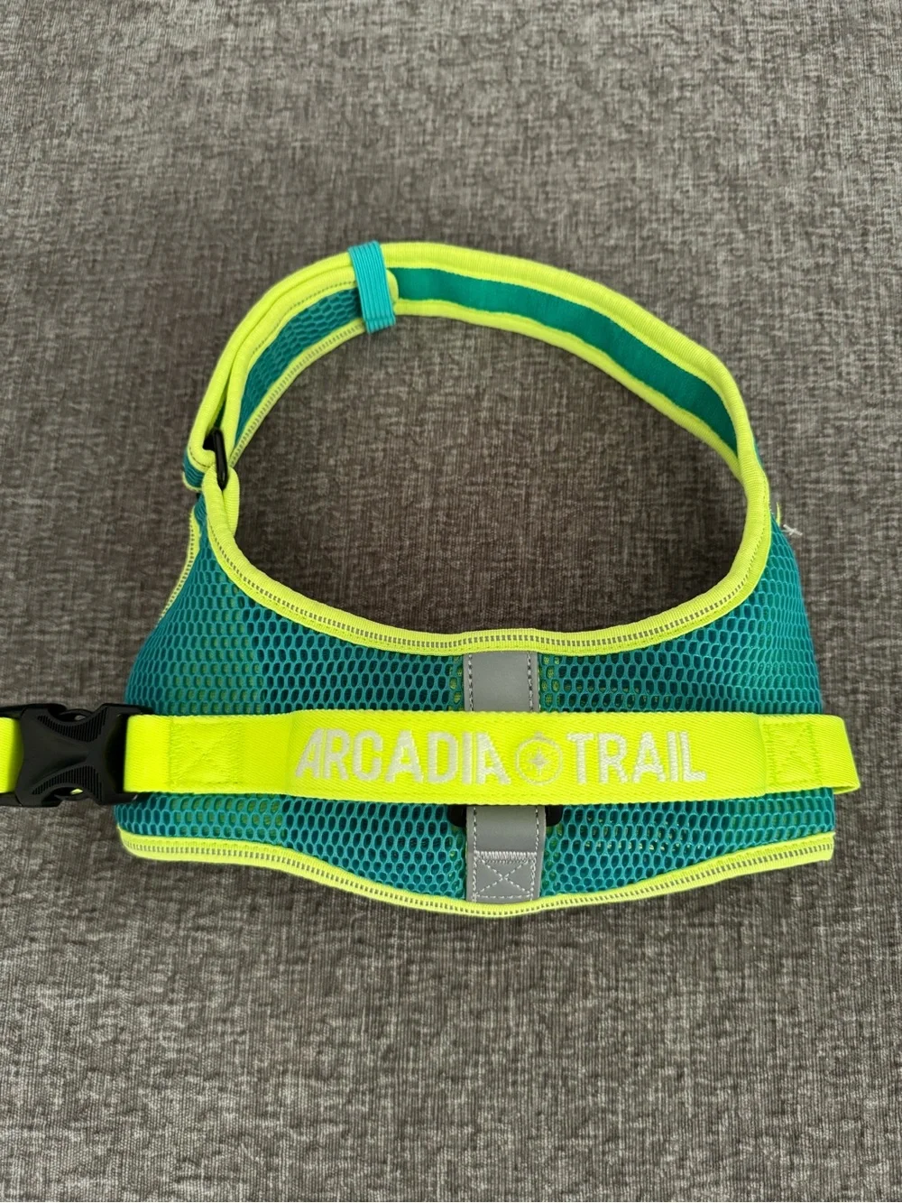 Arcadia Neon Yellow & Teal Mesh Reflective Dog Harness